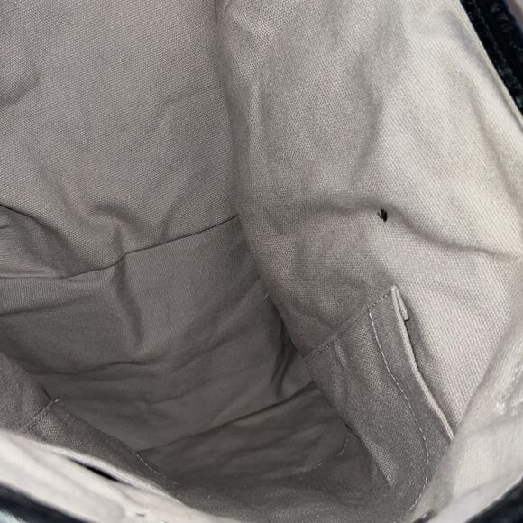 BRAIDED CABLE KNIT TOTE BAG-GRAY - Picture 9 of 10